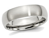Men's Chisel 6mm Stainless Steel Comfort Fit Wedding Band Ring